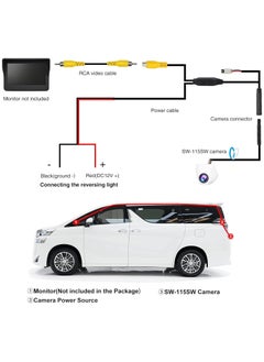 WINCA Vehicle Backup Cameras 170 Degree AHD 1920x1080P White Vehicle Rear View Camera Metal Body Car Reverse Fisheye Lens Camera  - Image 5