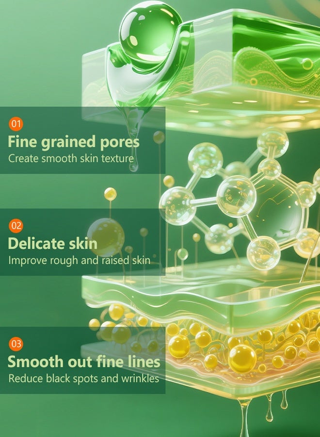 جيو 100 Count - ضمادات تونر مضادة للشيخوخة - علاج البقع الداكنة والتجاعيد باستخدام موسين الحلزون والسينتيلا والنياسيناميد والببتيدات والعناية بالبشرة المرطبة لندبات حب الشباب وفرط التصبغ - Image 2