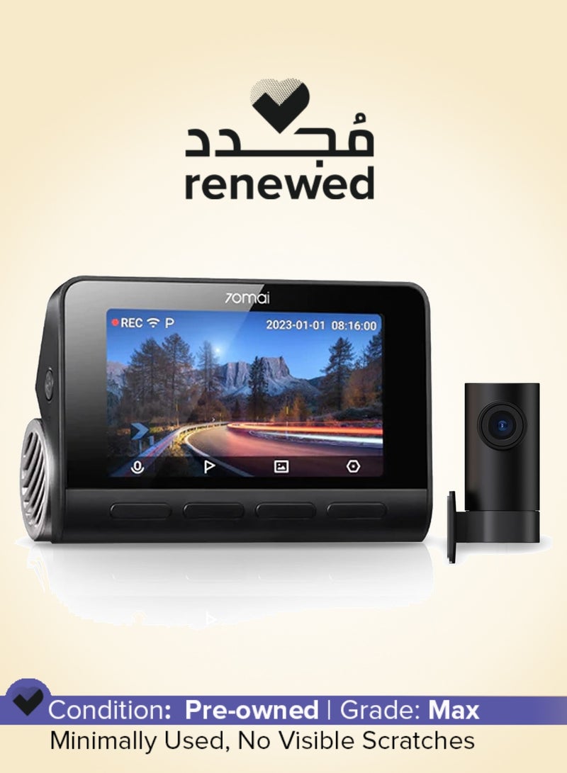 70mai Renewed - A810-2 True 4K HDR Dual-Vision Dash Cam Set – Sony Starvis 2 IMX678 150° Sensor, Built-in GPS, ADAS, Optional Parking Mode with Motion Detection & Time-Lapse - Image 1