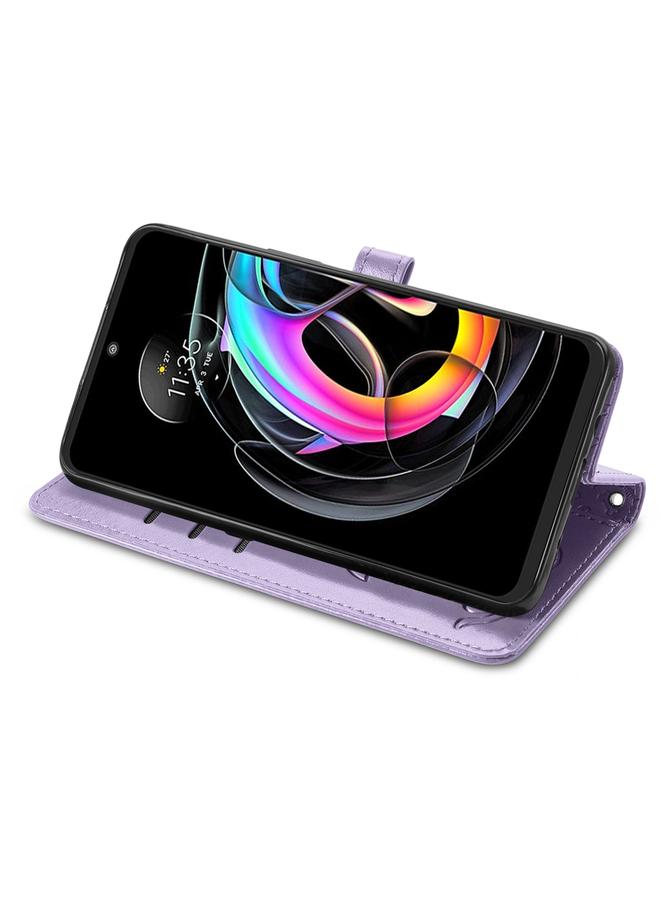 S-TOP Case For Motorola Moto Edge 20 Lite Lovely Cat and Dog Embossing Pattern Horizontal Flip Leather Case , with Holder & Card Slots & Wallet & Cartoon Clasp & Lanyard - Image 4