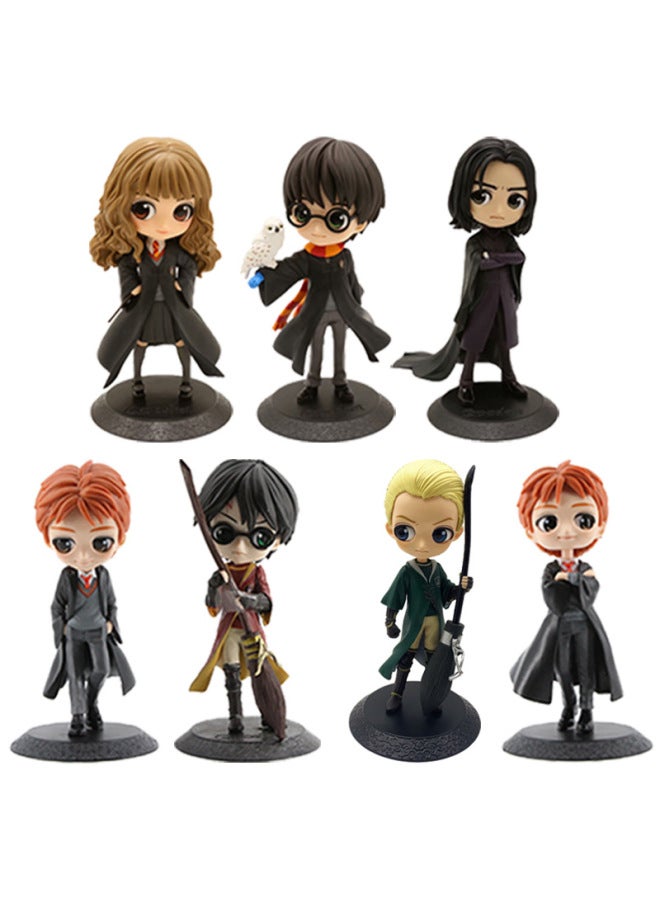 زخارف Qposket ذات العيون الكبيرة هاري بوتر نسخة Q مصنوعة يدويًا هاري هيرميون سناب البروفيسور مالفوي رون - اللون: الجيل الأول هيرميون (50 قطعة) - Image 2