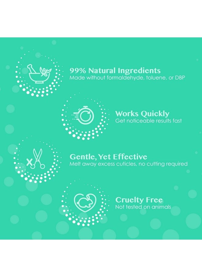 Nutra Nail Naturals Cuticle Remover Instant Nail Bed Softener & Removal Oil Treatment For Nails & Nail Health (0.45 Fl Oz)  - Image 5