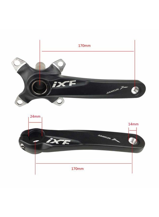 BNVB Bike Crank Arm Set， 170mm 105 BCD Mountain Bike Crank Set with Bottom Bracket Crank and Chainring Bolts for MTB BMX Road Bicyle, Compatible with Shimano, FSA, Gaint (Black) - Image 5