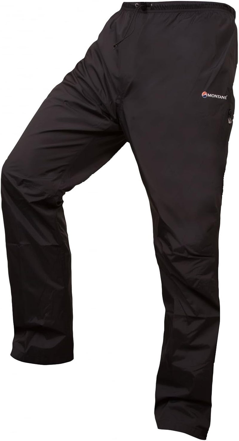 Montane Men's Atomic Pants - Lightweight Waterproof Outdoor Trousers, Black, Large