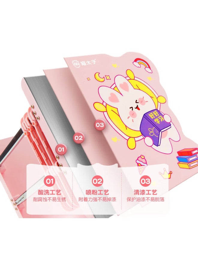 Cat Prince [Back To School Essential] Maotaizi Extendable Book Stand, Desktop Book Storage Rack, Desk Organizer, Middle And High School Student Desk Shelf, Classroom Book Holder, Book Backrest, Book Board, School Supplies - Image 1