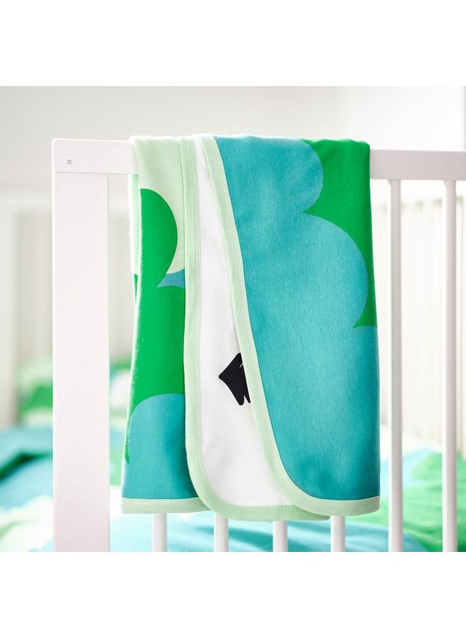 Generic - Blanket, green/tree pattern, 80x100 cm - Image 1