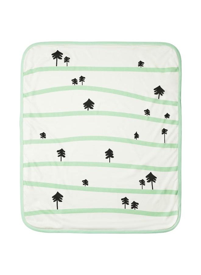 Generic - Blanket, green/tree pattern, 80x100 cm - Image 1