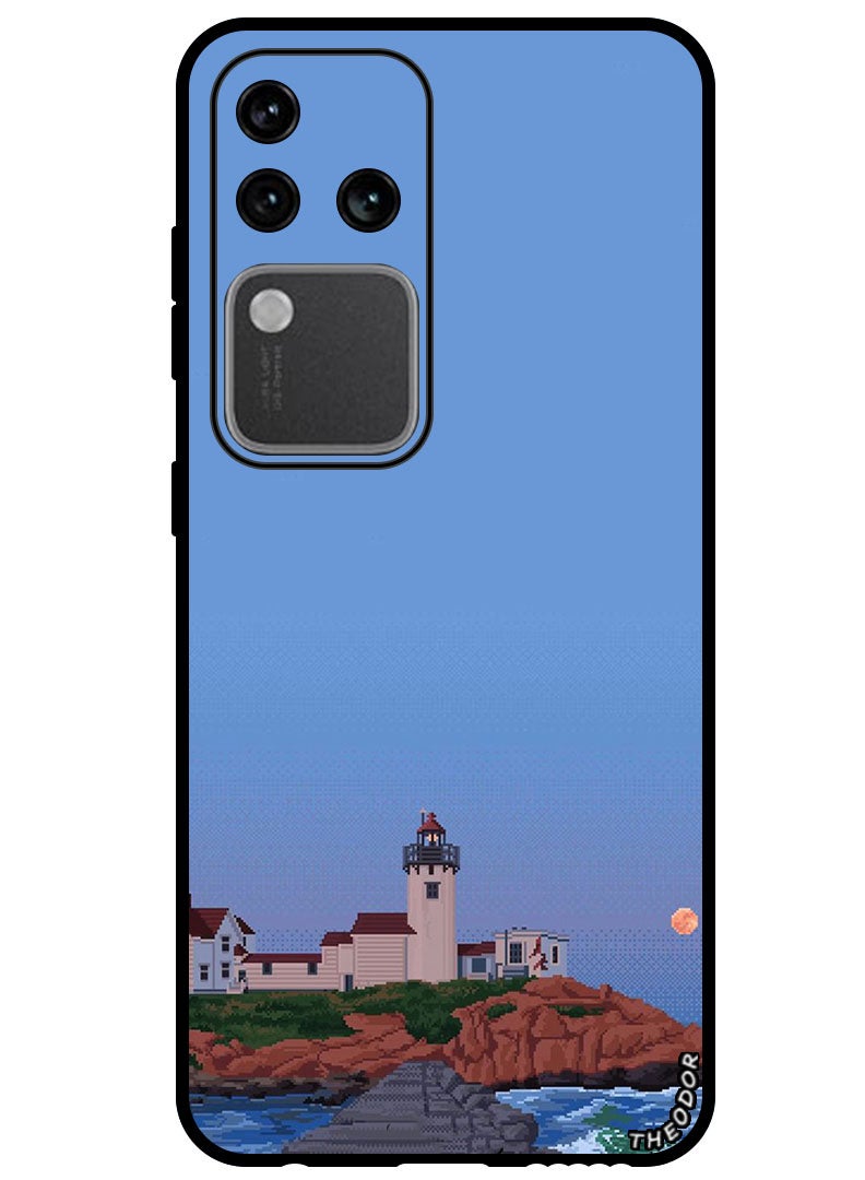 Theodor Protective Case Anti Scratch Shock Proof Bumper Cover For Vivo S18 Pro Light house - Image 1