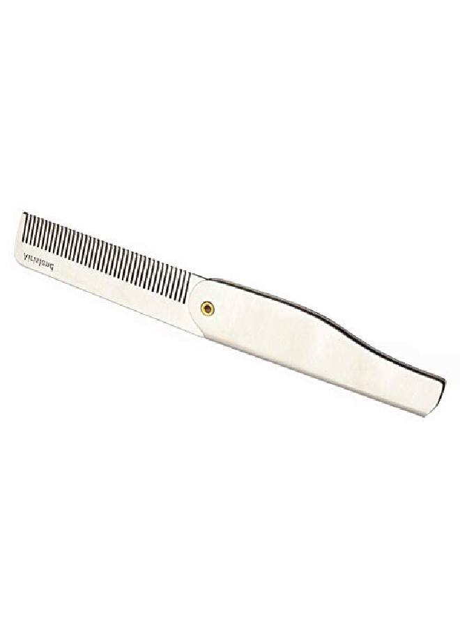 Airisland Folding Beard Comb Stainless Steel Edc Wallet Comb Pocket Comb Antistatic Hair Comb Bread Mustache Comb For Man - Image 4