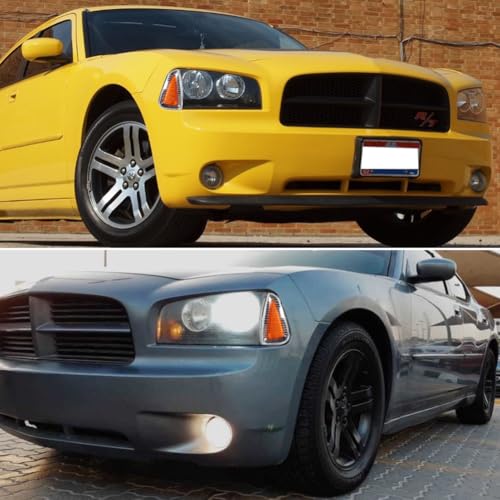 Tonsya For 2006 2007 2008 2009 2010 Dodge Charger Sxt Rt Se Srt8 Front Bumper Side Marker turn signal housing Amber+silver housing CH2550124 CH2551126 - Image 5