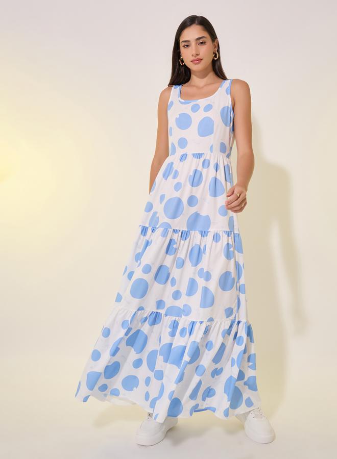 Take Two Polka Dot Maxi Dress - Image 2