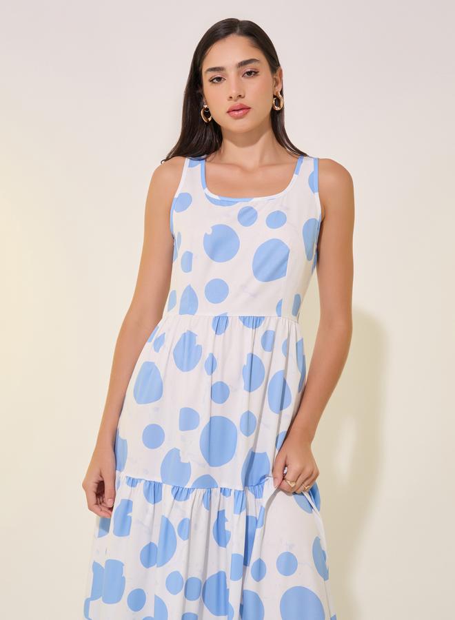 Take Two Polka Dot Maxi Dress - Image 3