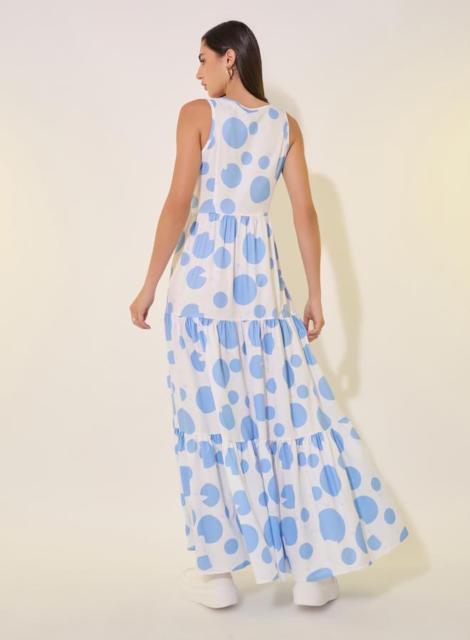 Take Two Polka Dot Maxi Dress - Image 5