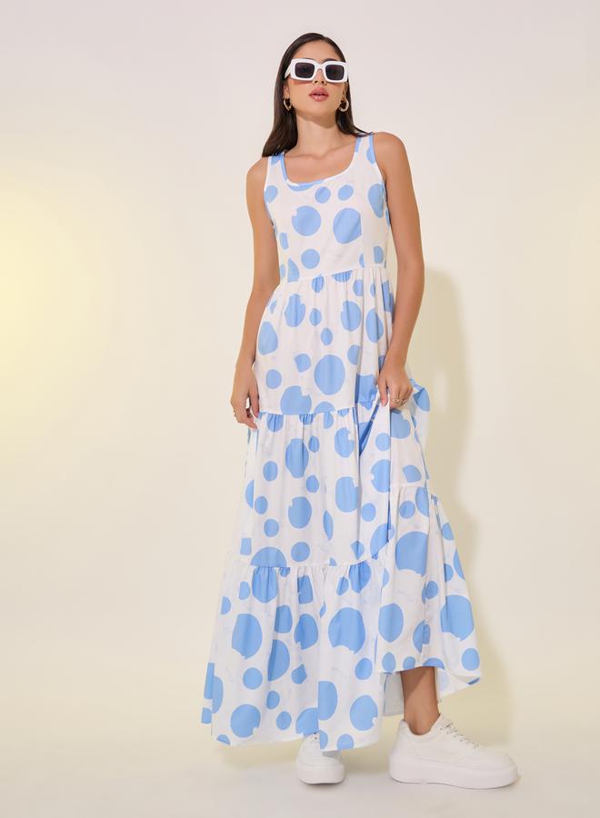 Take Two Polka Dot Maxi Dress - Image 1