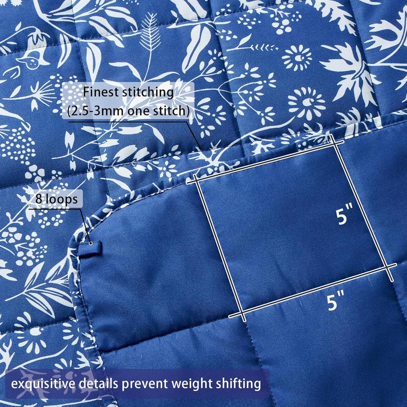 yescool يسكول كيدز ( Kids) بطانية مزودة بوزن (3 أرطال، 36" × 48"، رمادي) – بطانية سميكة مرطبة مثالية للنوم، مناسبة للأوزان بين 20 و40 رطل، قابلة للغسيل في الغسالة. - Image 5