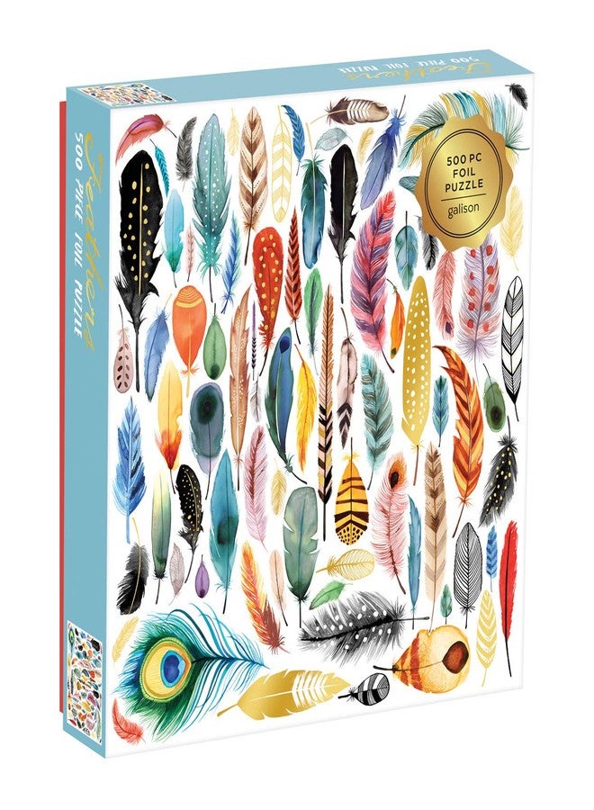 Galison, Puzzle Foil Feathers - Image 1