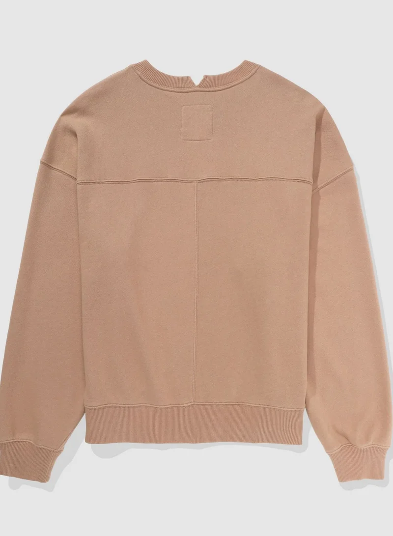 Aerie Graphic Crew Neck Sweatshirt