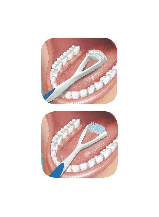 جم فرشاة ومكشطة تنظيف اللسان ثنائية المفعول من GUM - 760RB (قد تختلف الألوان) - Image 3