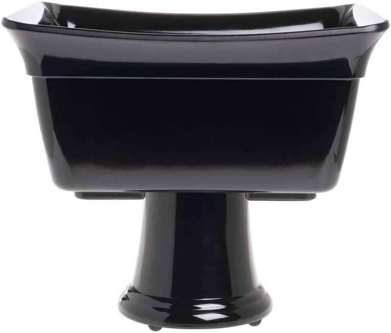 Hubert Curveware Pan Food Bar Pan 1/2 Size Black Melamine - 9 7/8" L x 12" W x 6" D - Image 5