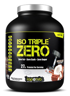 Iso Triple Zero Isolate Whey Protein Next Generation, Zero Sugar, Zero Carb and Zero Fat,  Flavor, Chocolate coconut, 4 Lb