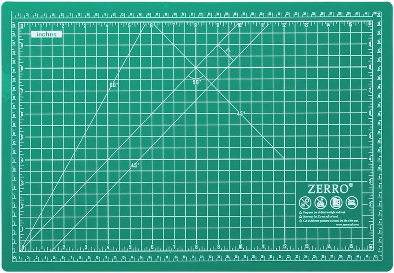 ZERRO Self Healing Cutting Mat 12" x 18" Double Sided No-Slip Rotary Cutting Sewing Mat Durable 5 Layers PVC Cutting Board (A3)… - Image 4