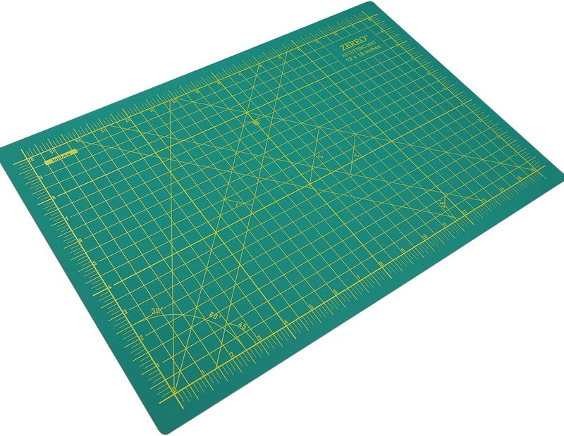 ZERRO Self Healing Cutting Mat 12" x 18" Double Sided No-Slip Rotary Cutting Sewing Mat Durable 5 Layers PVC Cutting Board (A3)… - Image 2