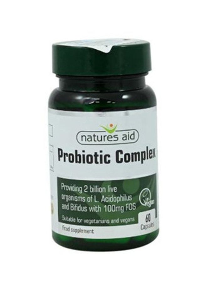 Natures Aid - PROBIOTIC COMPLEX WITH BIFIDUS & FOS 60VCAPS - Image 1