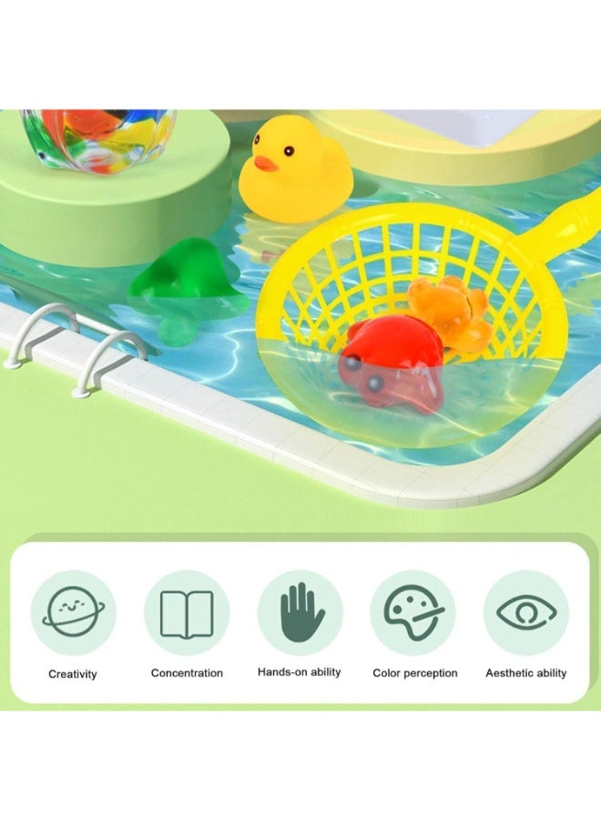 حديقة الألعاب مجموعة ألعاب خرز المناظر المائية السحرية - مجموعة صنع حيوانات البحر الهلامية بنفسك مع صندوق تخزين، وألعاب صندوق حسية للأطفال من سن 3 سنوات فما فوق، وأنشطة تعليمية وهدية للحفلات - Image 3