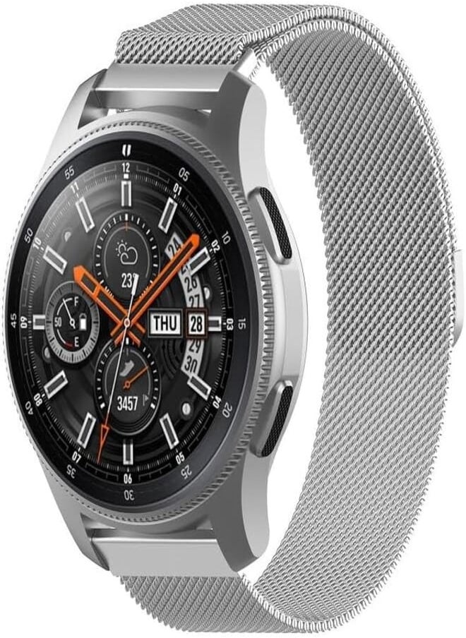 FASHION MANIA - 22mm Milanese Band Compatible with Huawei Watch GT4 46mm 2023, Magnetic Loop Strap, Stainless Steel Wristbands No Gap Classic Metal Mesh Wristband for Women Men - Image 1