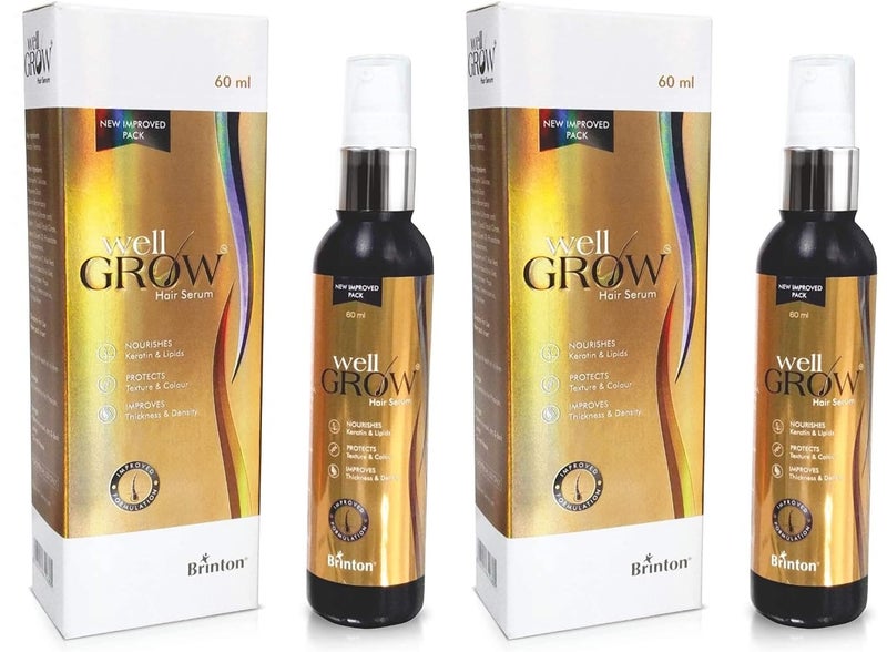 Brinton Brinton Wellgrow Anti Hair Loss Serum For Hair Care For Men  Women 60 ml x Pack of 2 - Image 1