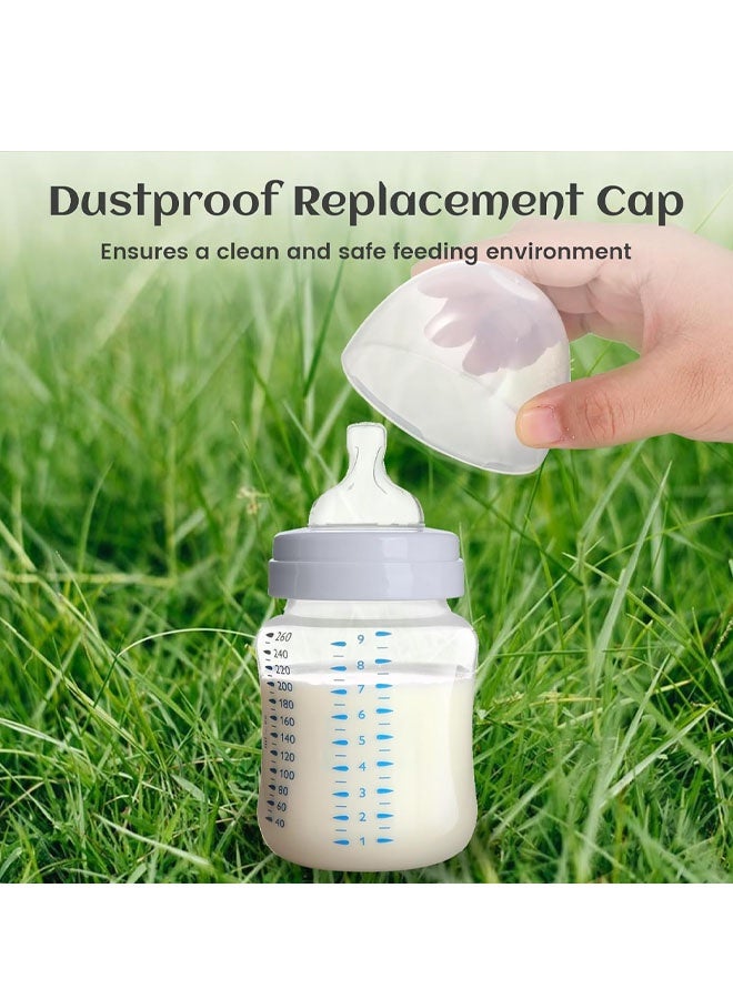 3Count Baby Bottle Lids Compatible with Philips Avent Baby Bottles, Soft & Safe PP Bottle Caps for Avent Natural Plastic and Glass Bottles, BPA Free Baby Bottle Covers for Philip Avent Glass Bottle - Image 5