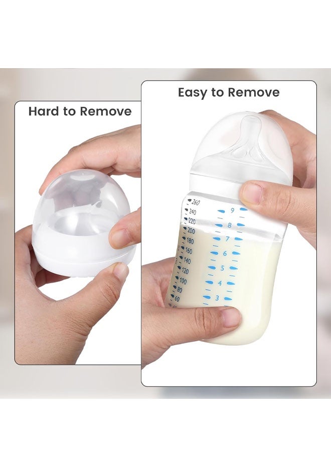 3Count Baby Bottle Lids Compatible with Philips Avent Baby Bottles, Soft & Safe PP Bottle Caps for Avent Natural Plastic and Glass Bottles, BPA Free Baby Bottle Covers for Philip Avent Glass Bottle - Image 4