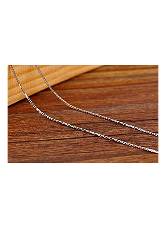 Generic - Italian Box Chain Necklace 925 Solid Sterling Silver - Image 1