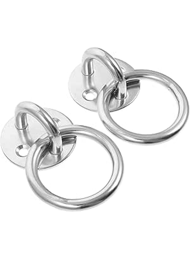 2pcs Heavy Duty Ceiling Anchor Mount For Hammocks Swings Training Straps Burr Finish - Image 1