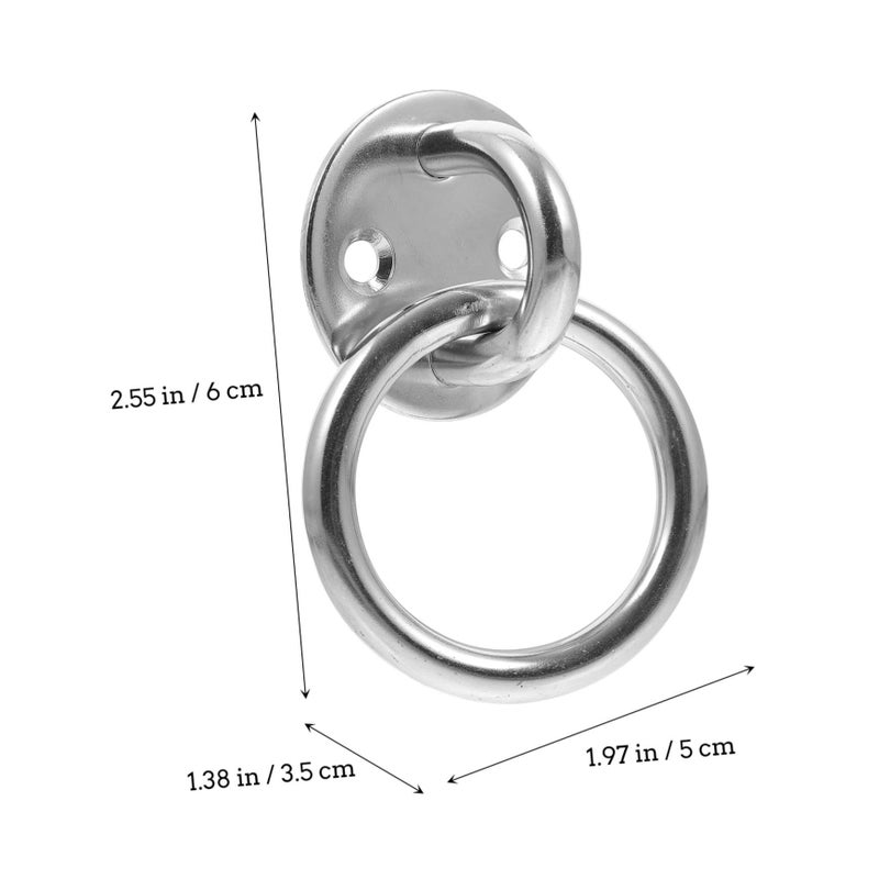 2pcs Heavy Duty Ceiling Anchor Mount For Hammocks Swings Training Straps Burr Finish - Image 3