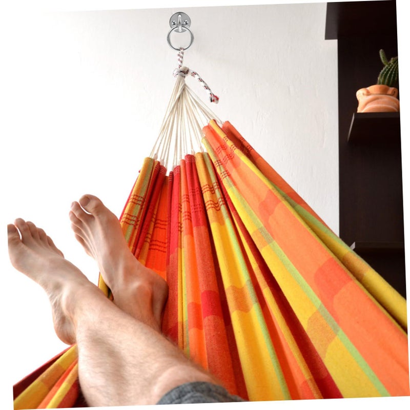 2pcs Heavy Duty Ceiling Anchor Mount For Hammocks Swings Training Straps Burr Finish - Image 5
