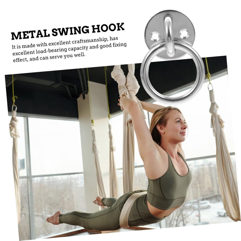 2pcs Heavy Duty Ceiling Anchor Mount For Hammocks Swings Training Straps Burr Finish - Image 4