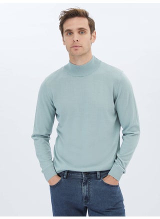 Mint Half Turtleneck Plain Knit Wool Blend Sweater - pzsku/Z6F0F4FDE1F14413FE4F6Z/45/_/1728051382/44beed24-fb59-4510-99f5-ba068cf580cf