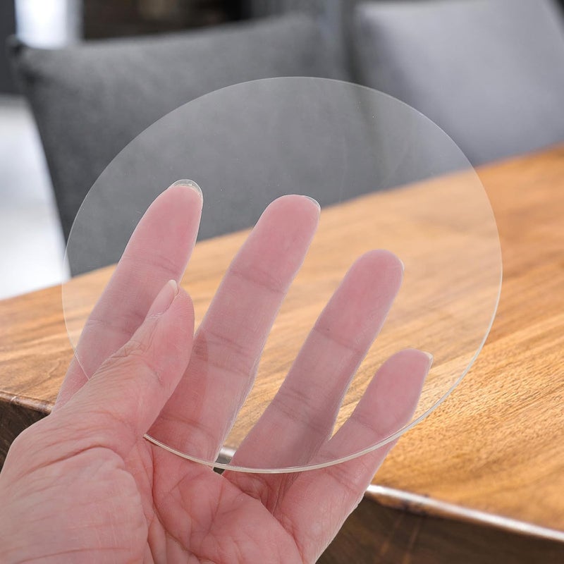 2mm Thick 10cm Acrylic Plastic Circles 10Pcs for DIY Crafts Cake Holder Display Base - Image 5