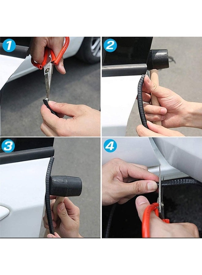 LIMOS 33Ft Car Door Edge Guards – Universal U Shape Rubber Edge Trim, Waterproof Anti-Collision Door Protector Strip for Cars, Trucks, Vans – No Adhesive, Easy Install - Image 2