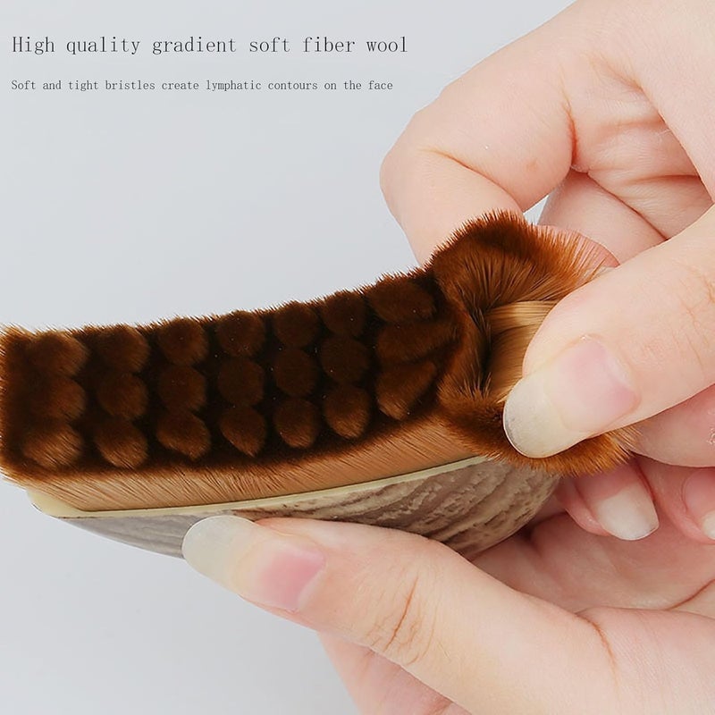 KUHEE New Lymphatic Contour Face Brush, Lymphatic Drainage Massager for Face,Ergonomically Designed to Fit The Skin Precisely and Relieve Fatigue - Image 2