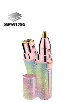 RAQTA Facial Hair Remover & Eyebrow Trimmer for Women | Painless, Precision Portable Razor | Rechargeable Lipstick-Style Trimmer for Face, Lips, Nose & Chin  - Image 1