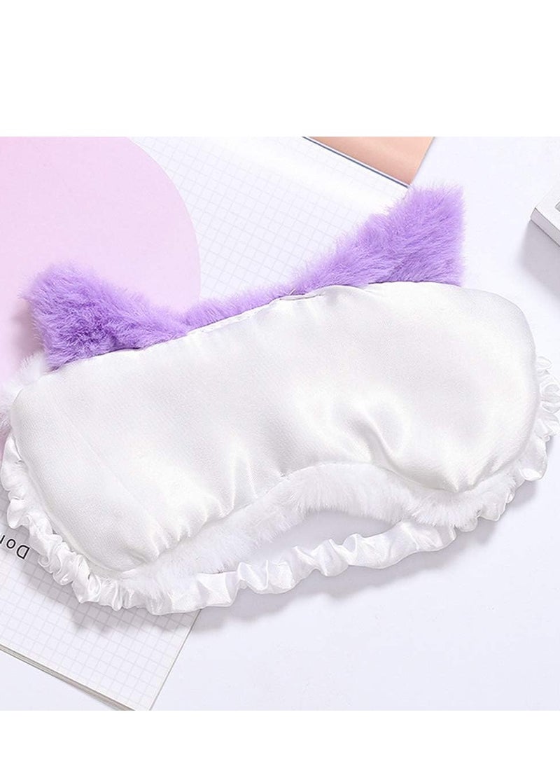 3D Ultra Soft Comfortable Eye Masks Animal, 6 PCS Sleeping Cover Fluffy Plush Sleep for Travel Nap Breathable Eyeshade Cartoon Kids Adult - Image 4