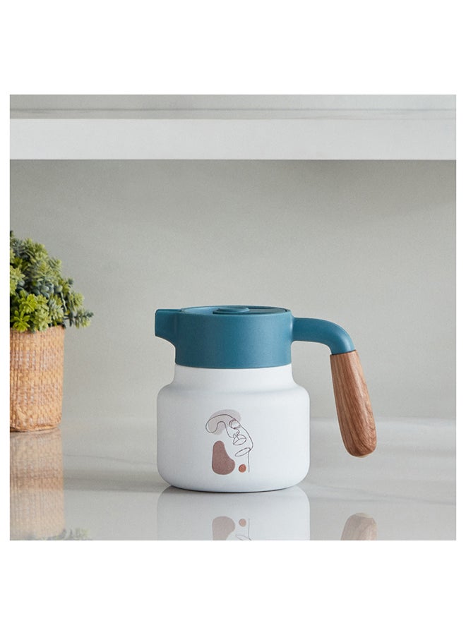 Home Box Ridge Abstract Stainless Steel Vacuum Flask 800 ml - Image 1