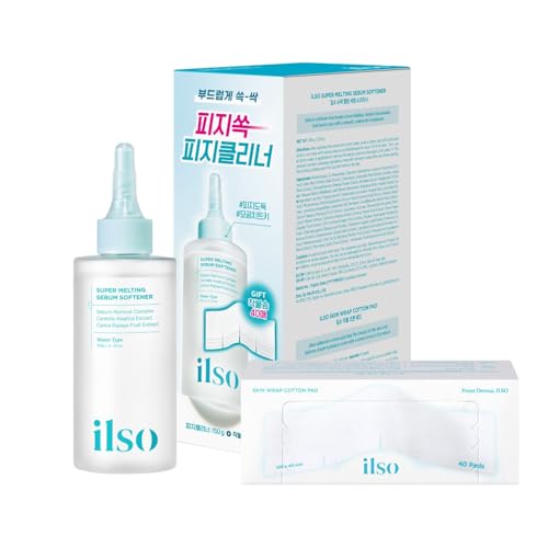 ilso Super Melting Sebum Softener 529 fl oz with 40 Skin Wrap Cotton Pads included Pore Cleansing Solution Blackhead Softener Melts Away Blackheads Sebum Korean Skincare - Image 1