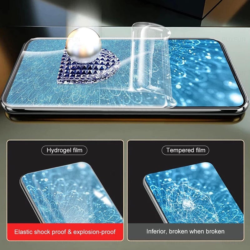 لاكيون (مجموعتان 3 في 1) واقي شاشة متوافق مع Samsung Galaxy Z Fold 5 [فيلم هيدروجيل] (فيلم الشاشة الداخلية + فيلم الشاشة الأمامية + فيلم الشاشة الخلفية) فيلم هيدروجيل (Fold 5) - Image 2