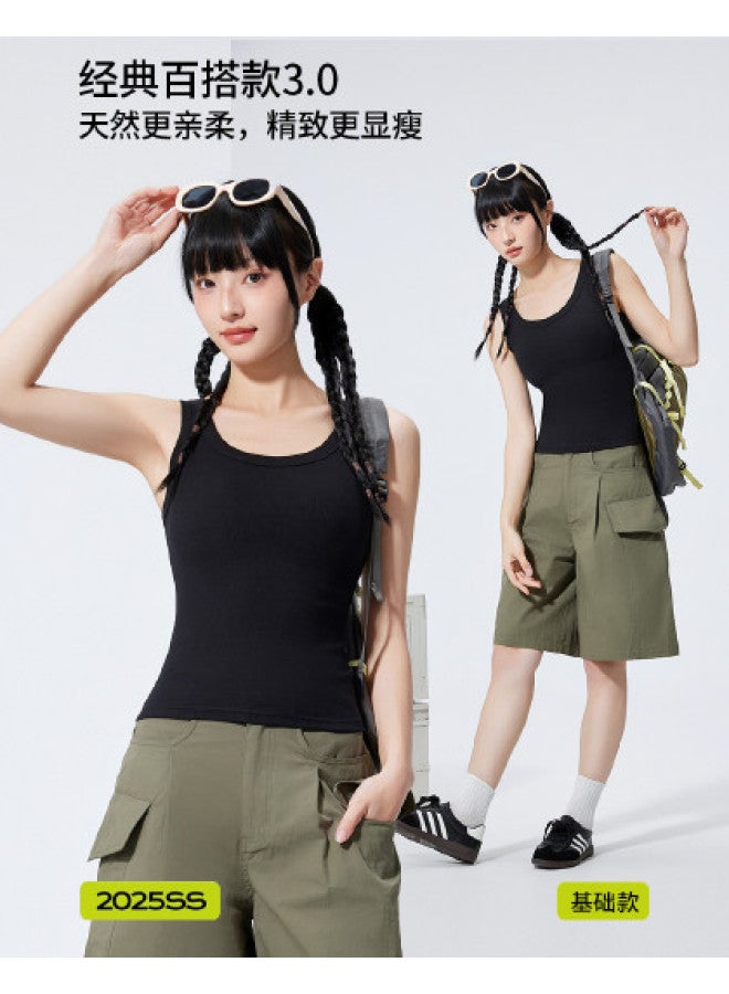 MIIOW 2025 New Women'S Solid Color Basic Versatile Tank Top, Sporty Breathable Fashionable Wearable Outside - Image 1