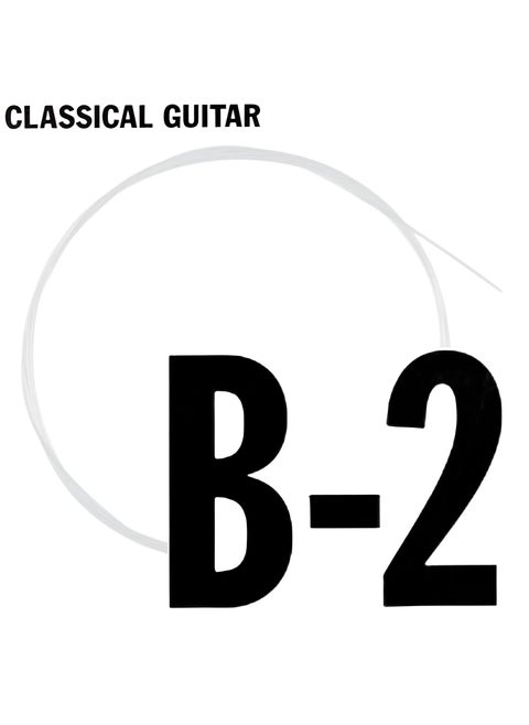 B2 Single Classical Guitar String Classic Guitar String 2nd Second Nylon Chord Wire Replacement Accessory Part