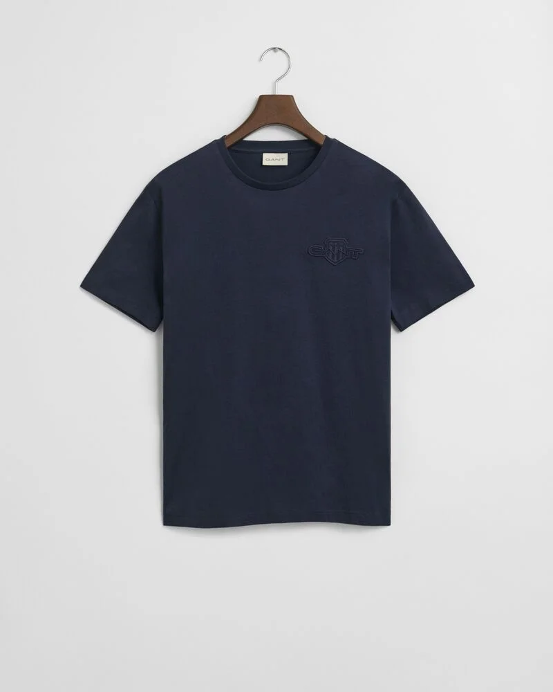 GANT Regular Tonal Shield Short Sleeve T-Shirt