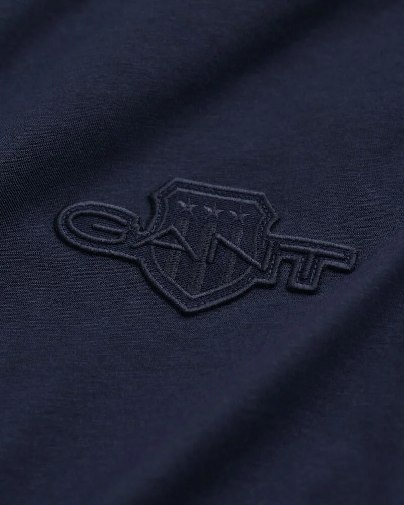 GANT Regular Tonal Shield Short Sleeve T-Shirt
